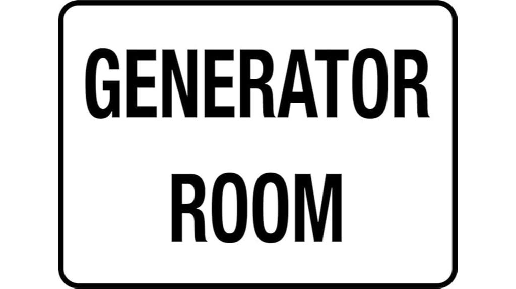 generator room indoor sign