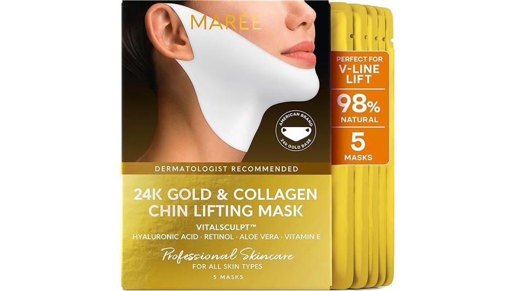 gold infused lifting mask