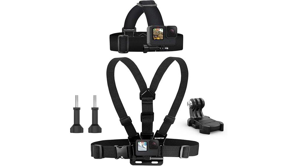 gopro head chest mount
