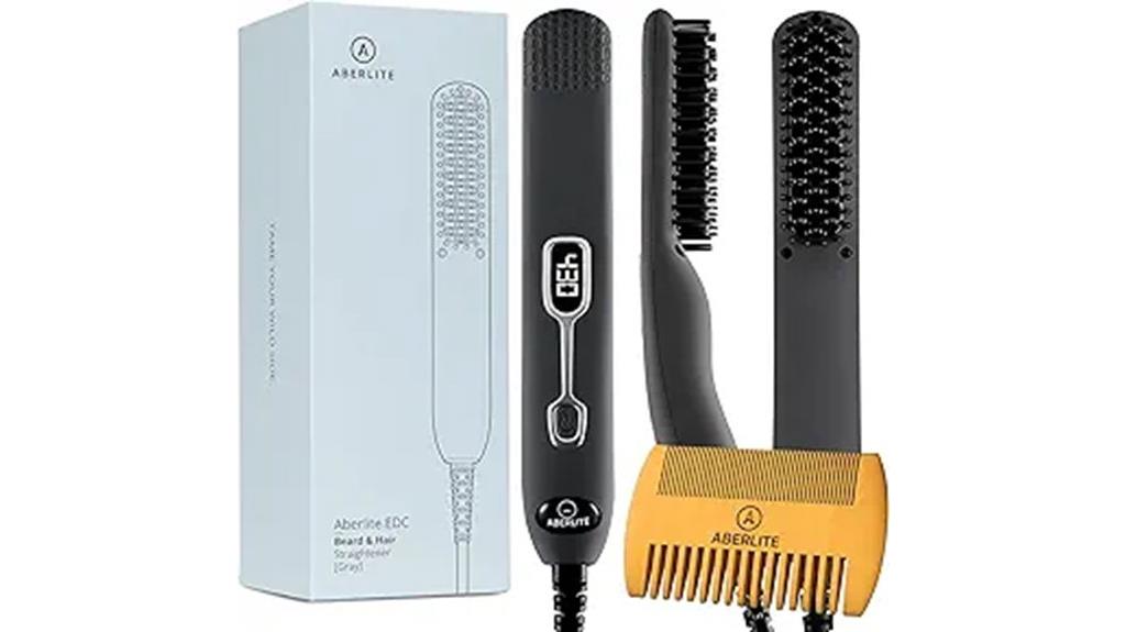 gray aberlite edc beard straightener