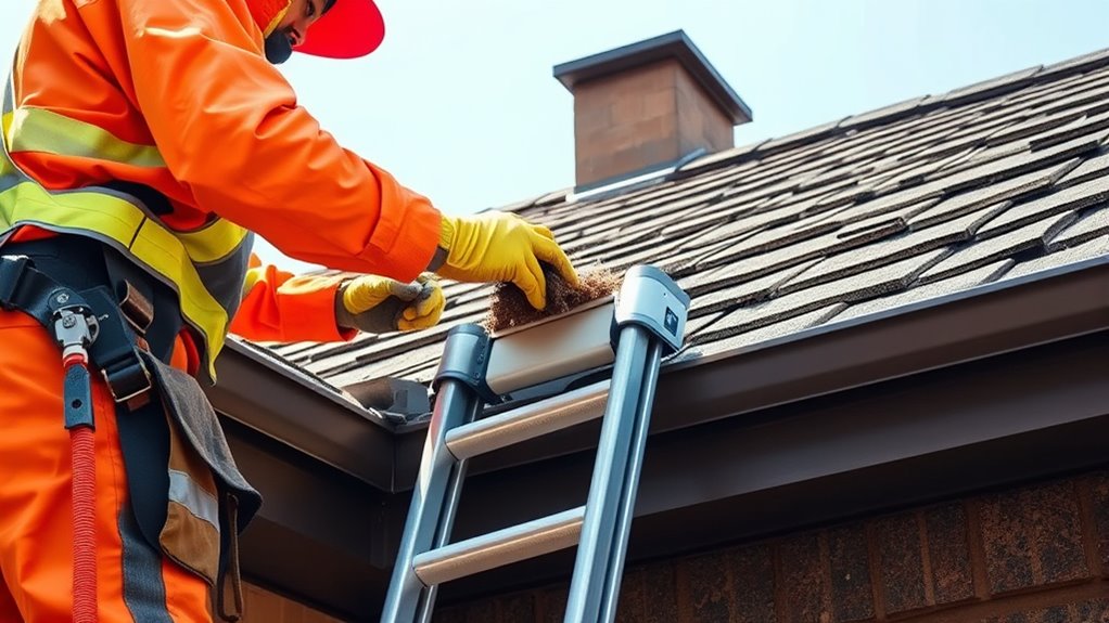 gutter cleaning and roof inspection
