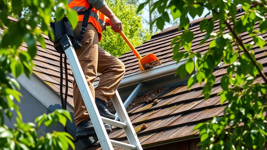 gutter cleaning prevents roof damage