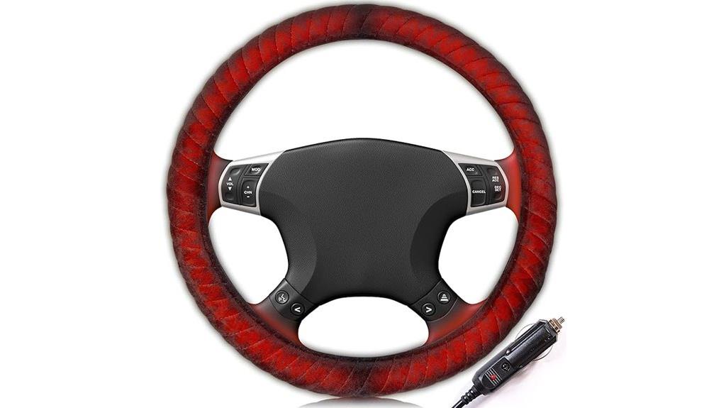 heated car steering cover