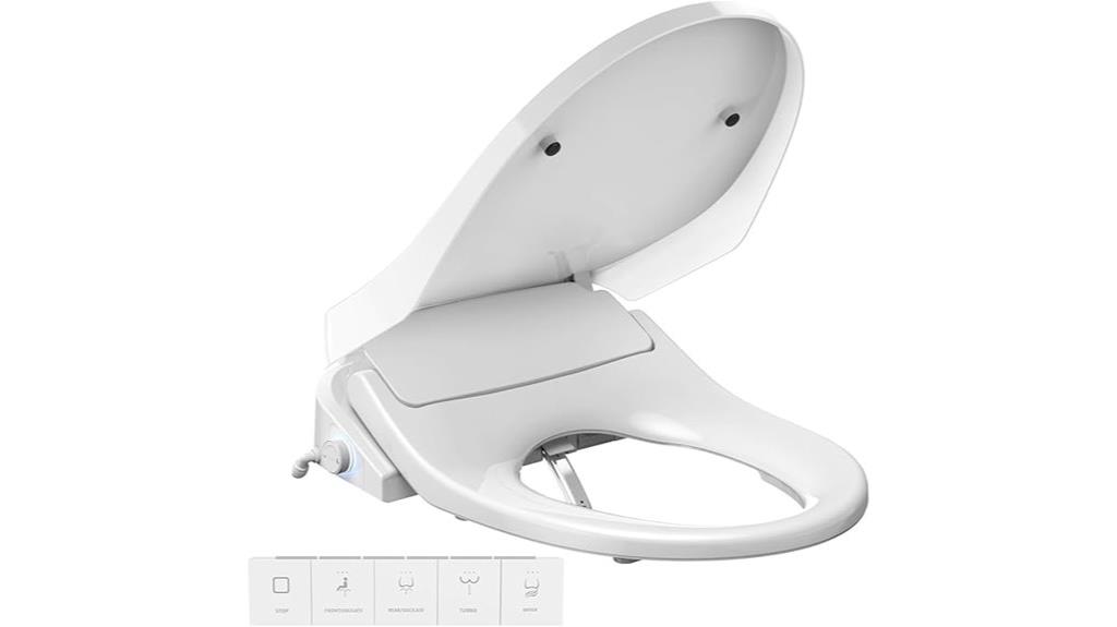 heated elongated bidet