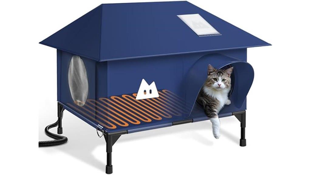 heated outdoor cat house