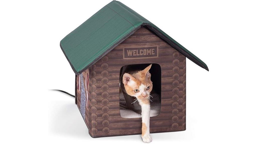 heated outdoor cat house