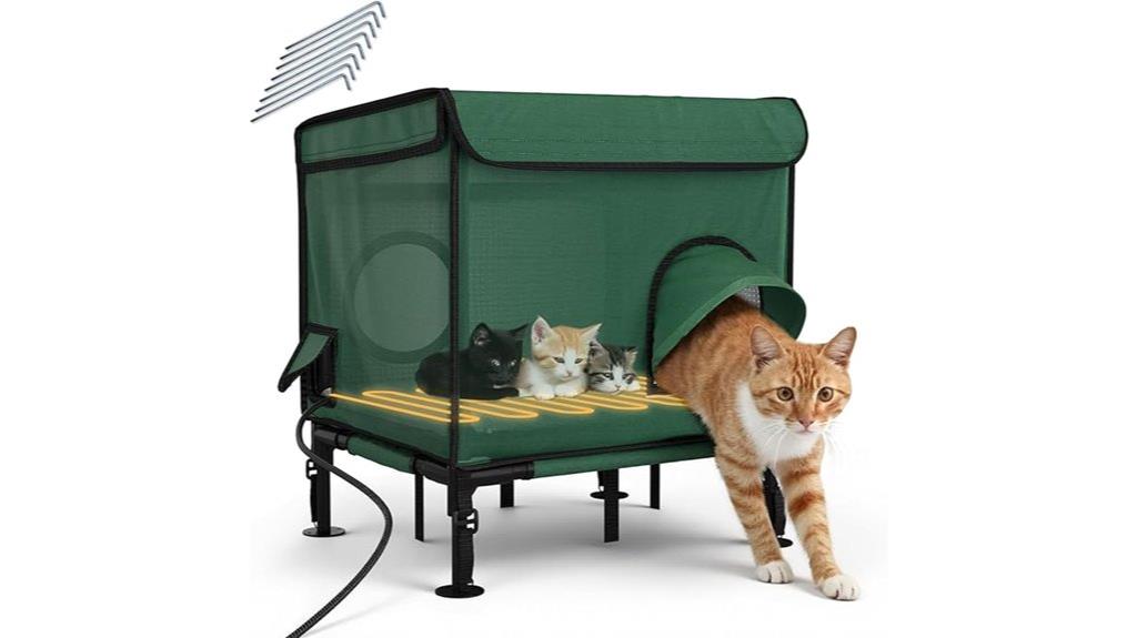 heated outdoor cat house