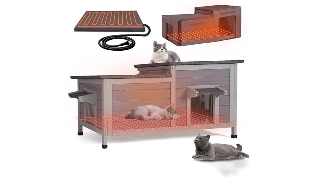 heated outdoor feral cat shelter