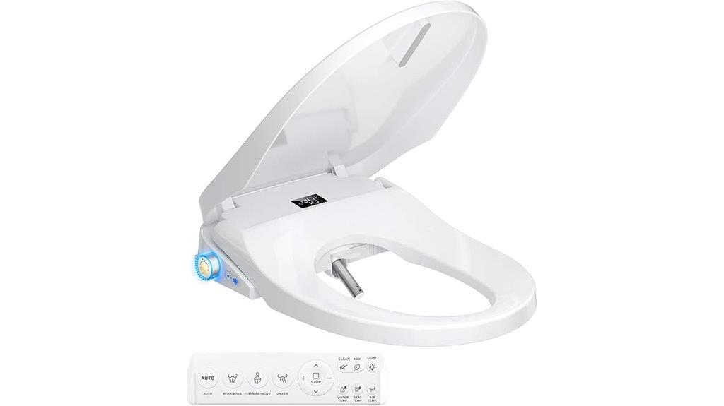 heated self cleaning bidet