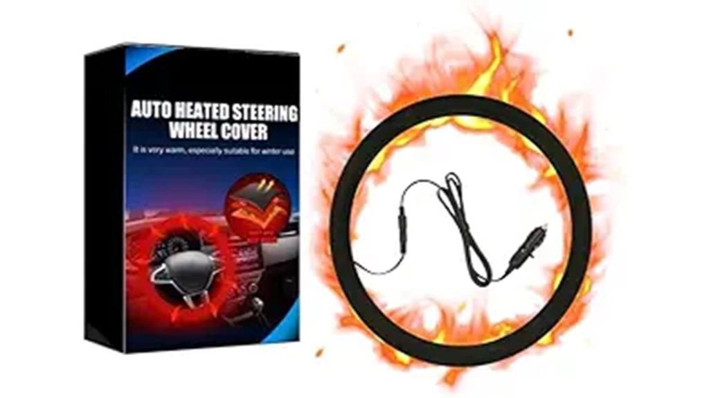 heated steering wheel cover