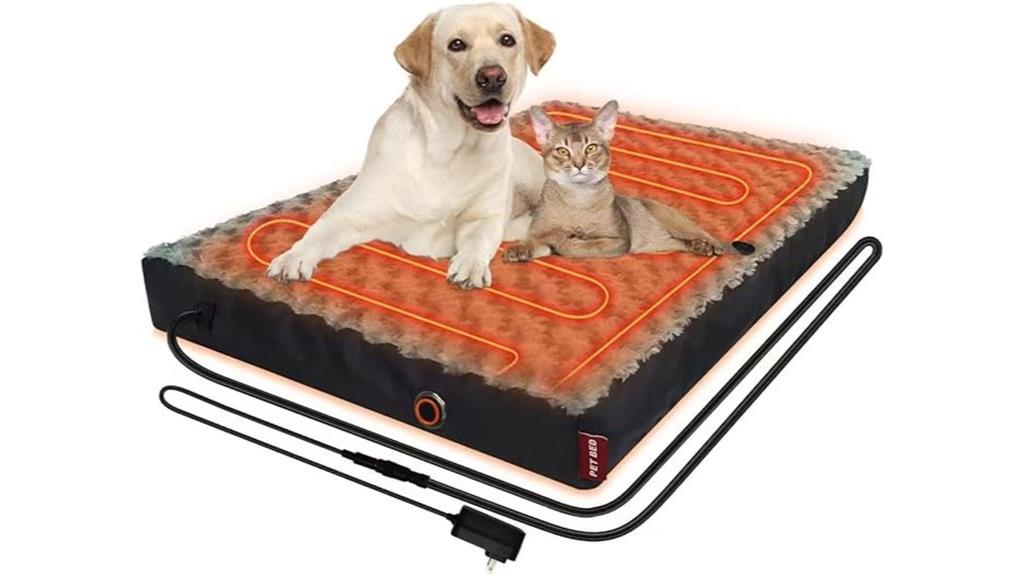 heated waterproof dog bed