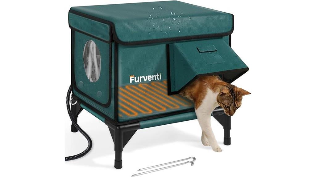 heated weatherproof feral shelter