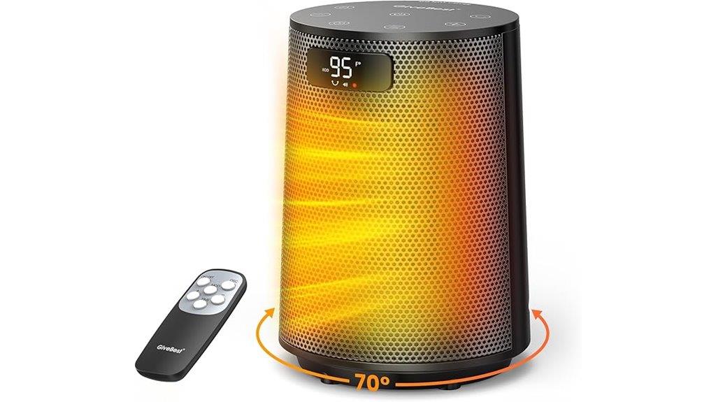 heater with thermostat remote