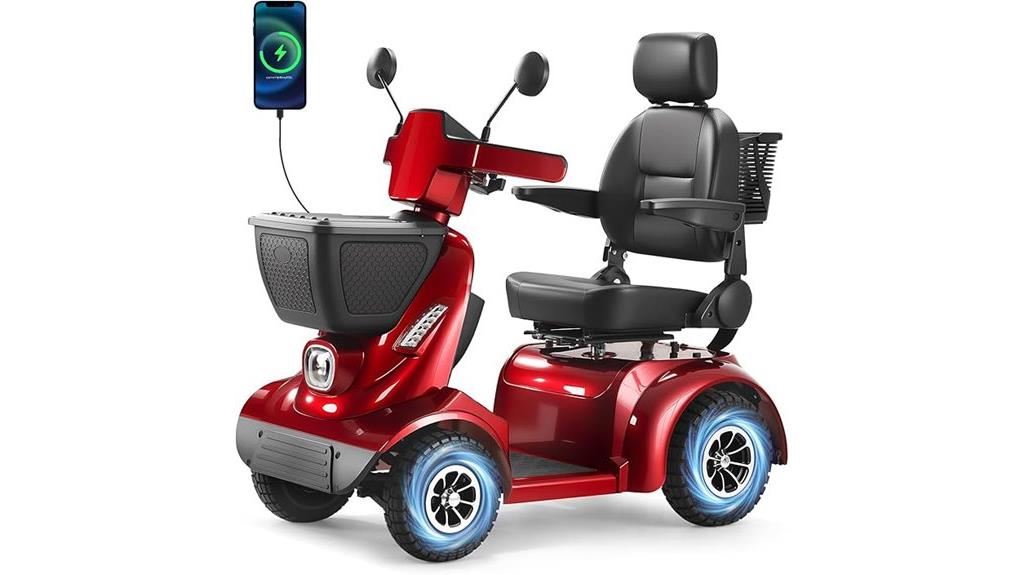 heavy duty 4 wheel mobility scooter