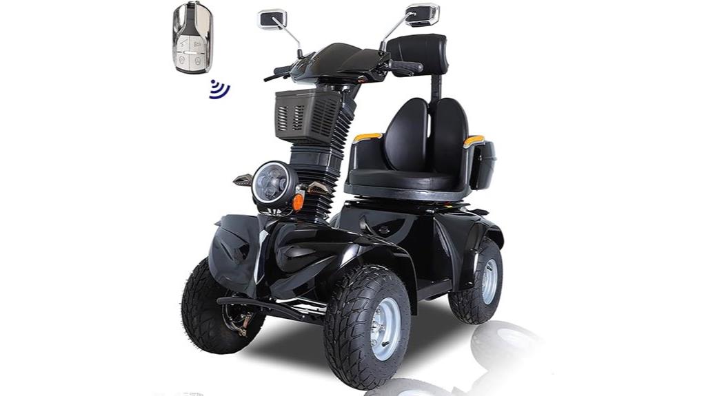 heavy duty black mobility scooter