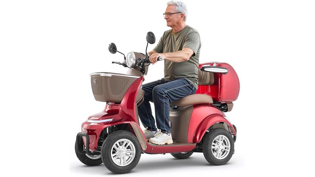 heavy duty four wheel scooter