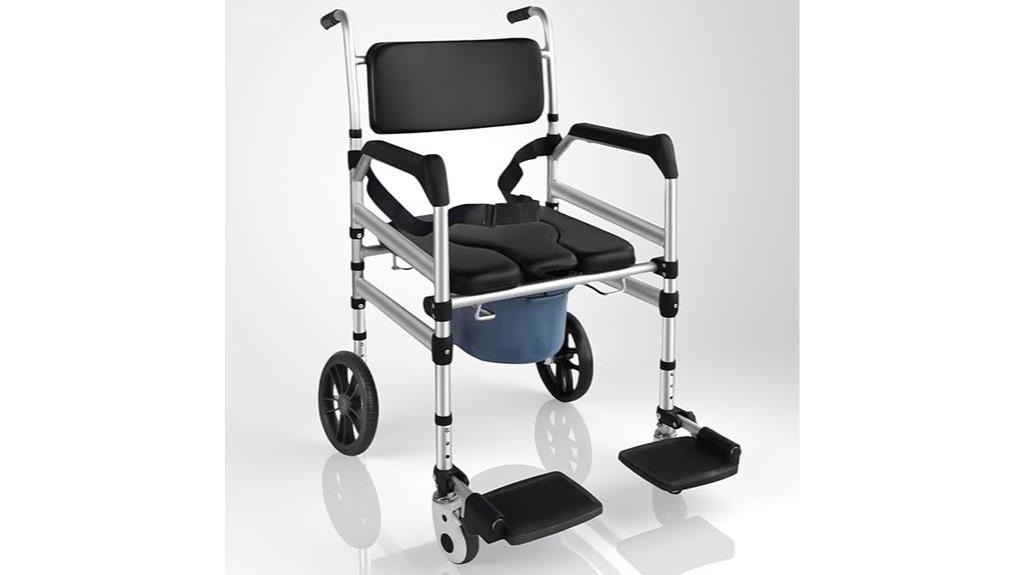 heavy duty shower wheelchair