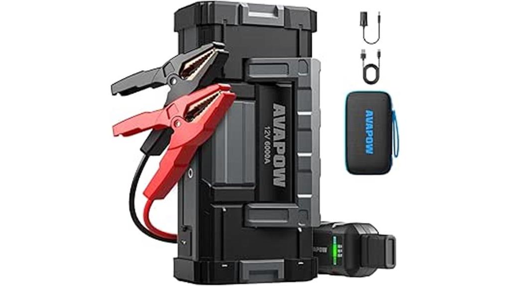 high capacity car jump starter