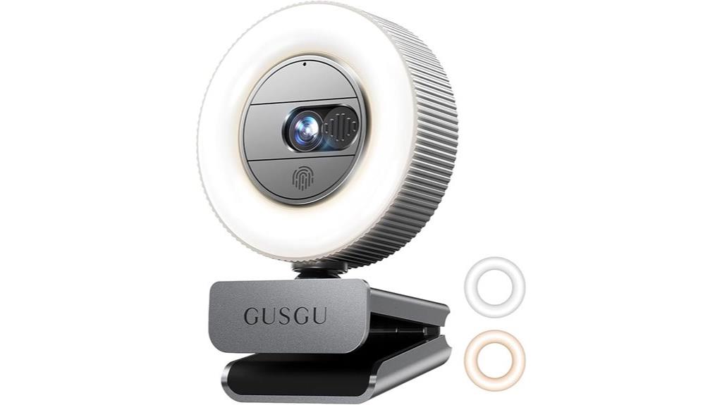 high resolution webcam with cover