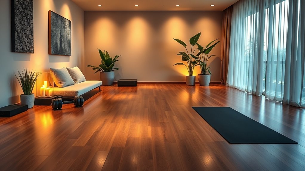 home gym meditation spaces