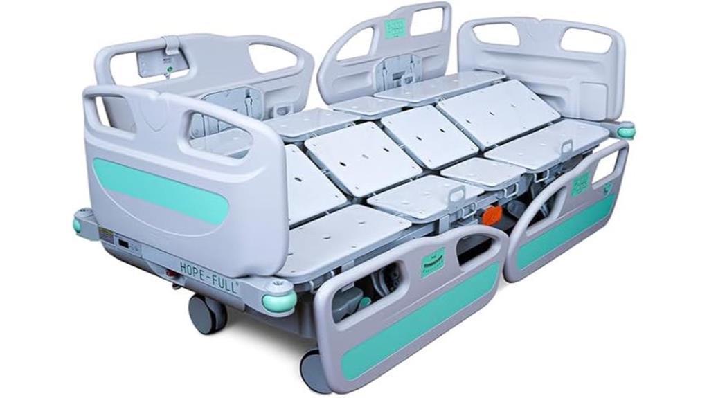 icu bed with foam mattress