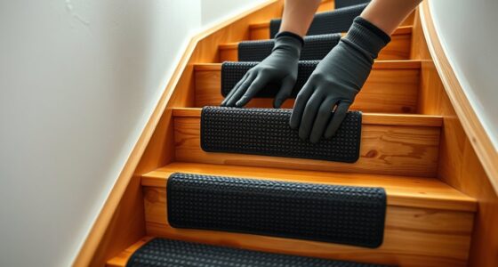 install anti slip stair treads