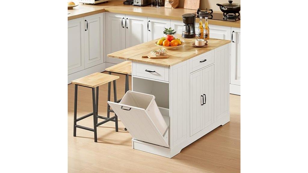 kitchen island with chairs