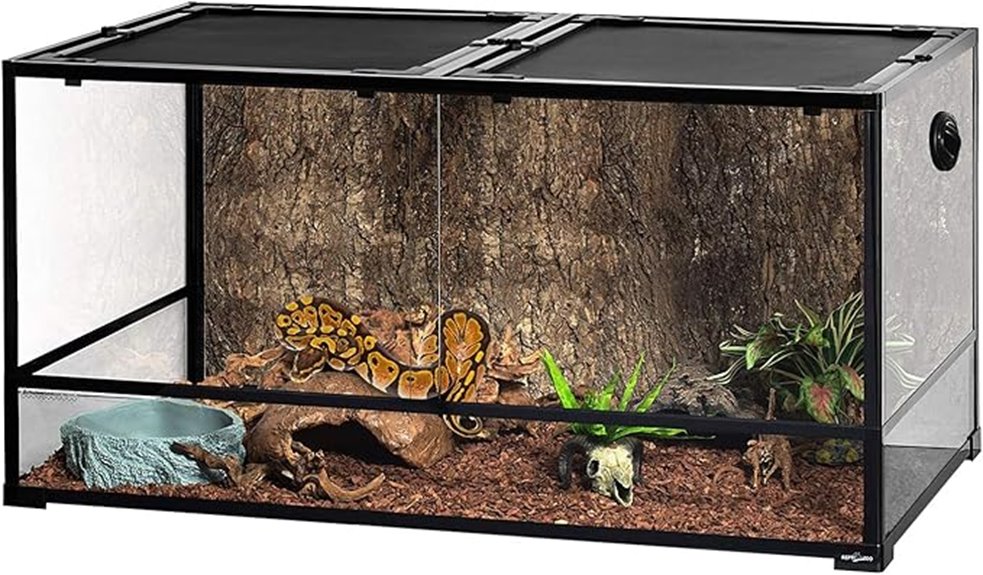 large 120 gallon terrarium