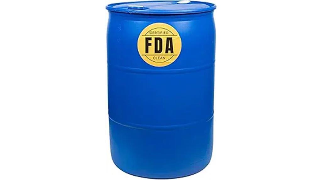 large bpa free blue drum