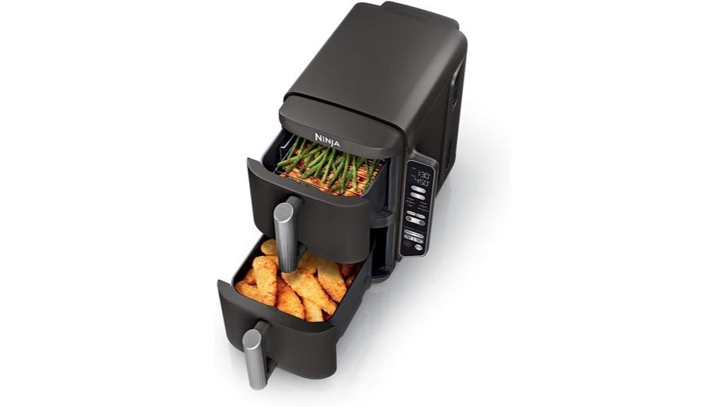 large capacity double stacked fryer