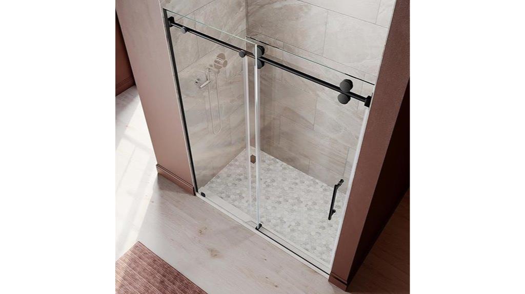 large frameless shower door