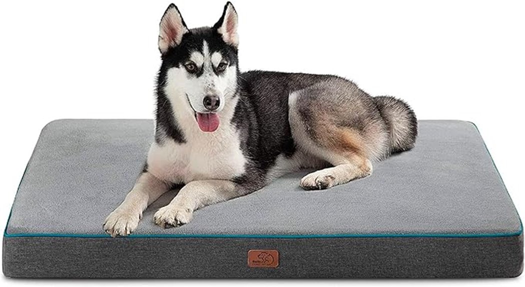 large grey memory foam
