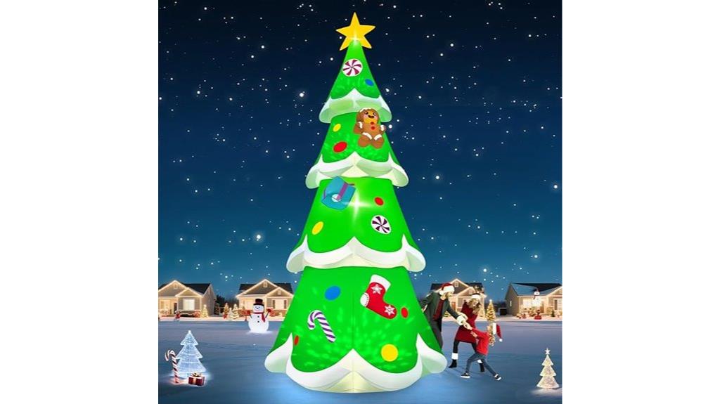 large inflatable christmas tree