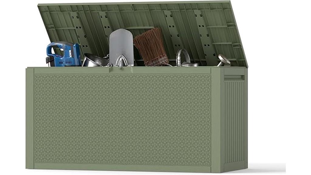 large outdoor deck storage