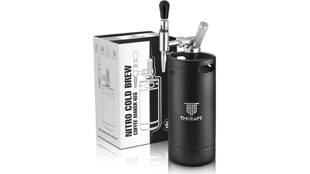 large stainless steel coffee maker