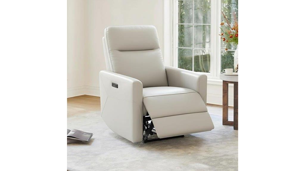 leather adult recliner chair