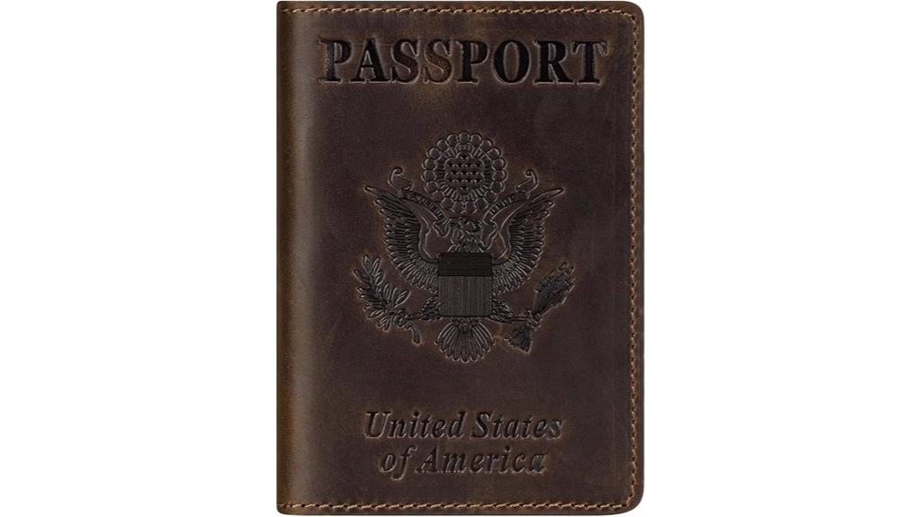 leather rfid passport wallet