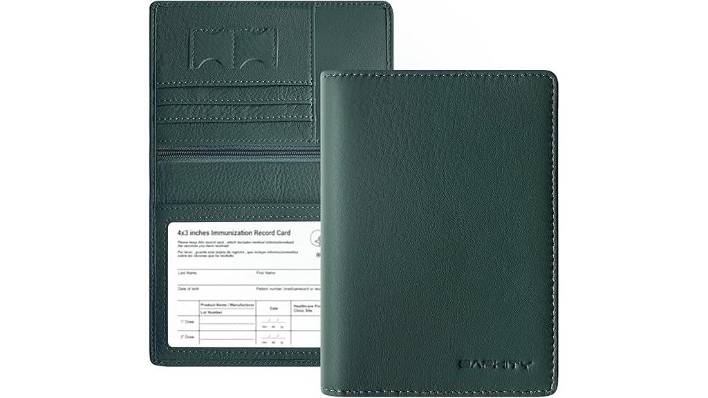 leather rfid passport wallet