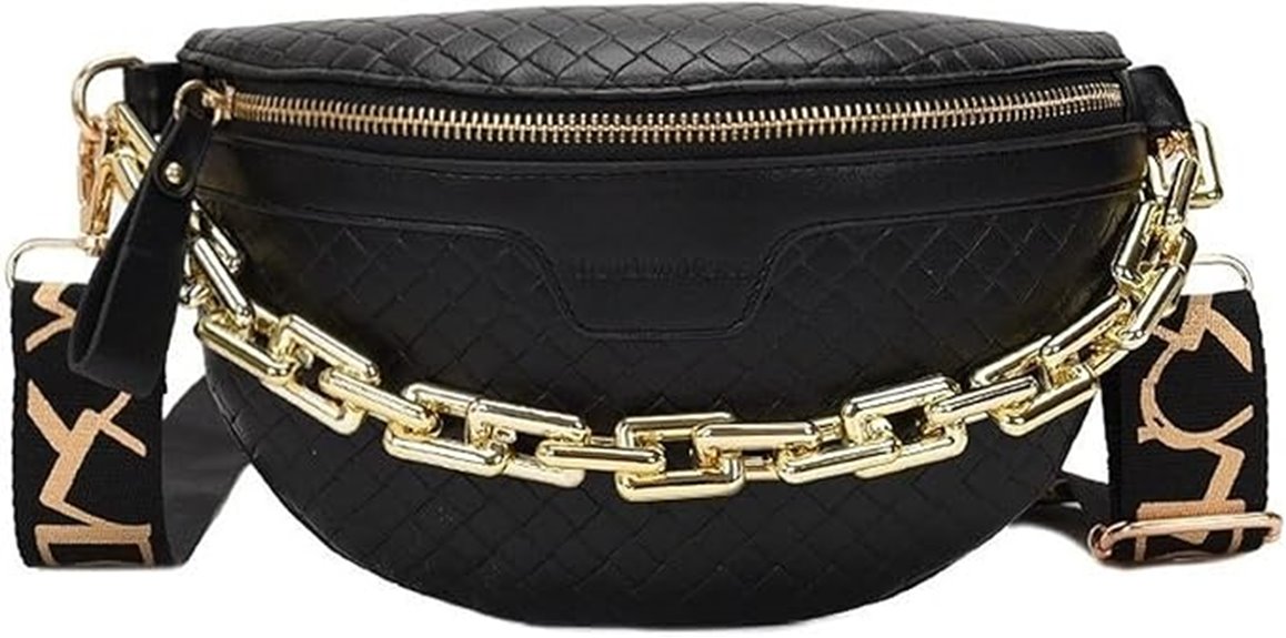 leather thick chain bag
