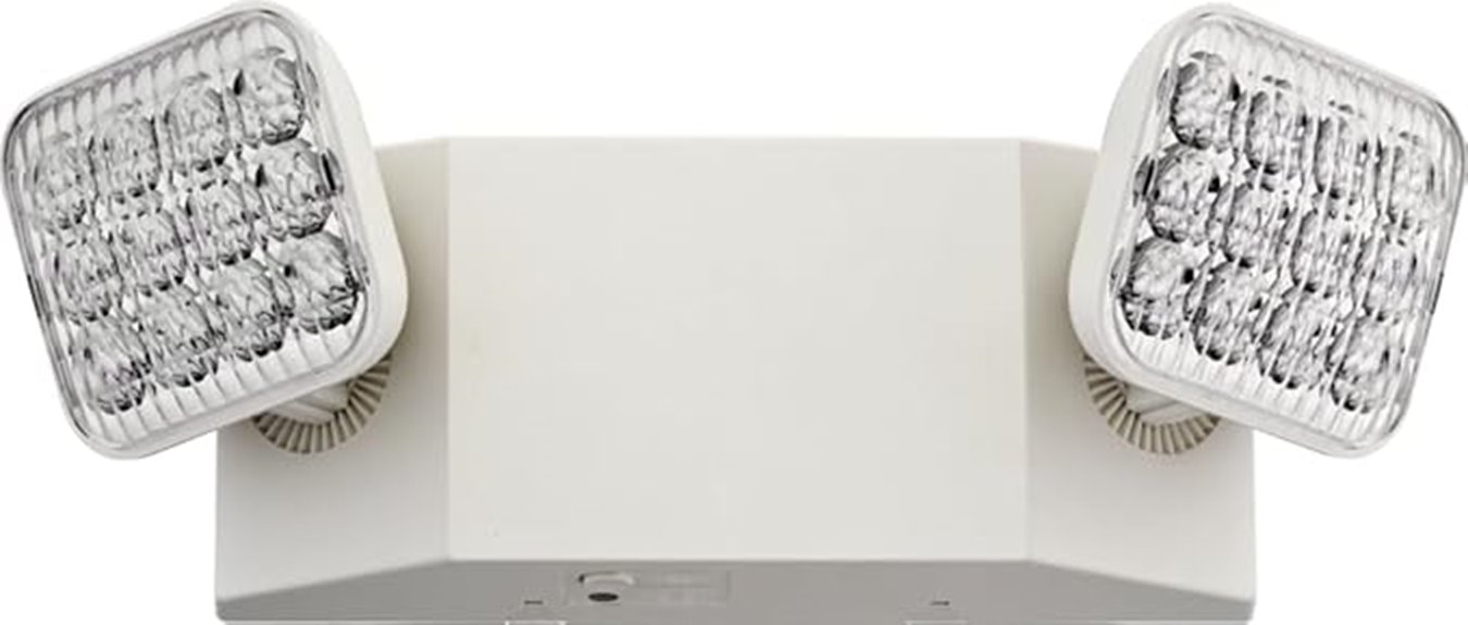 led emergency dual lamps