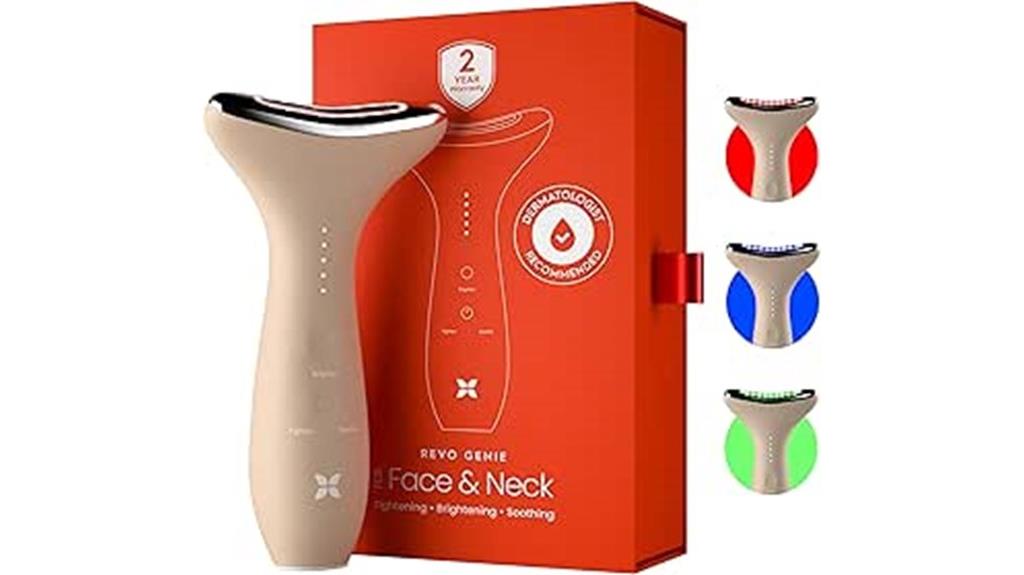 led facial neck massager