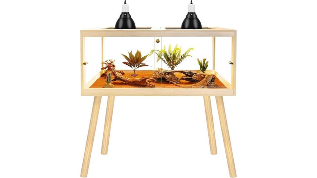 legs equipped 77 gallon enclosure