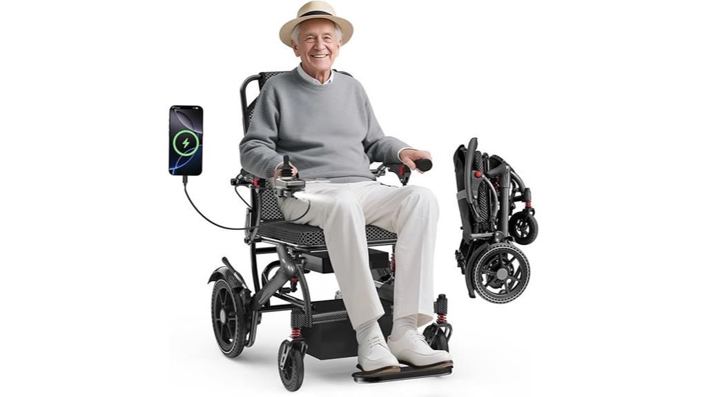 lightweight electric wheelchair features