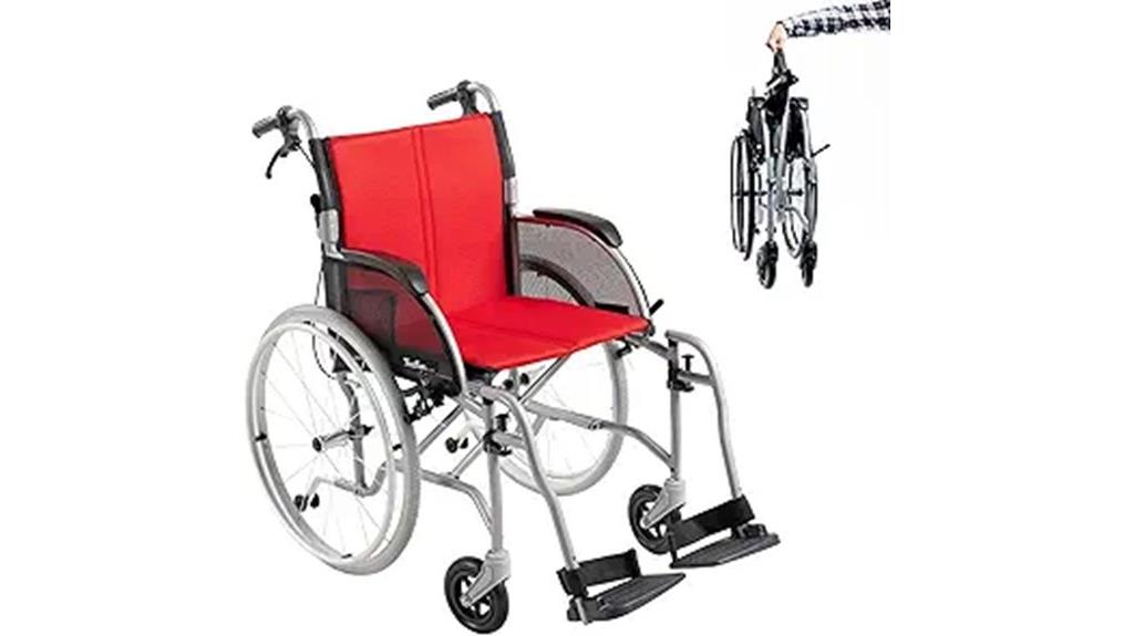 lightweight folding wheelchair