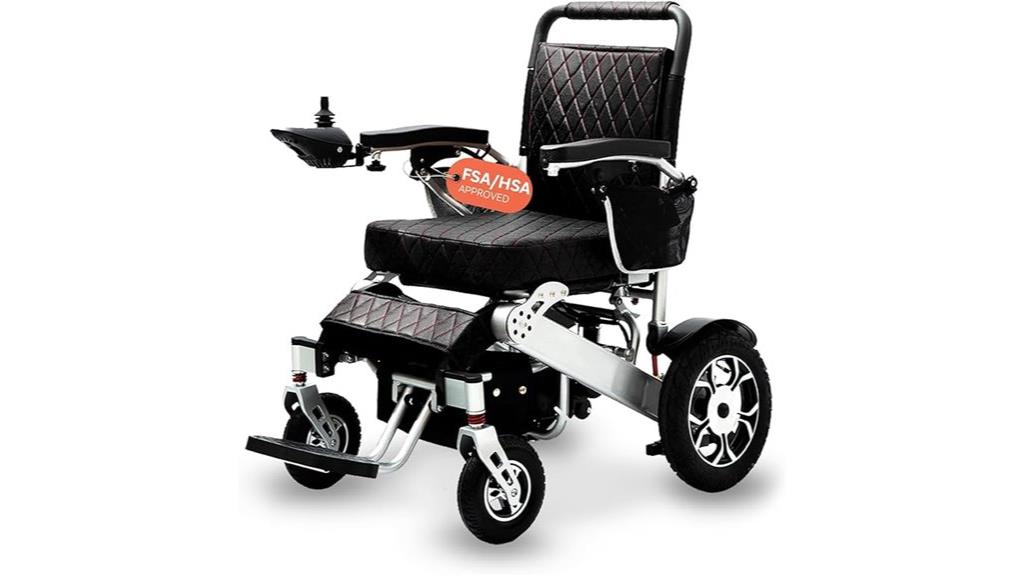 lightweight leather wheelchair