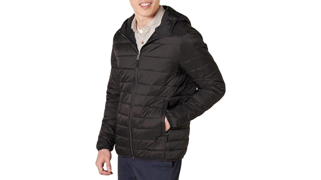 lightweight water resistant puffer