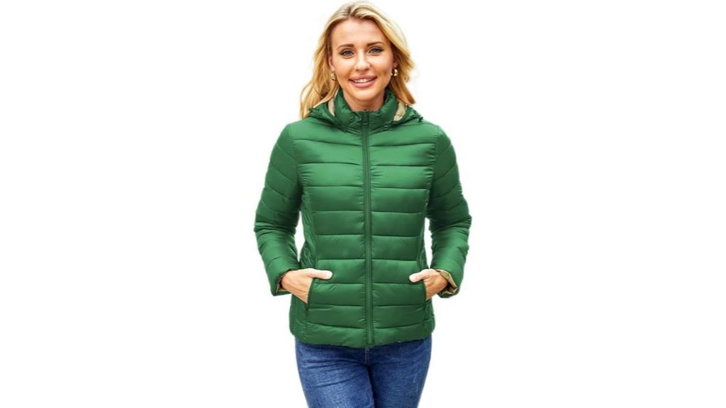 lightweight women s puffy jacket