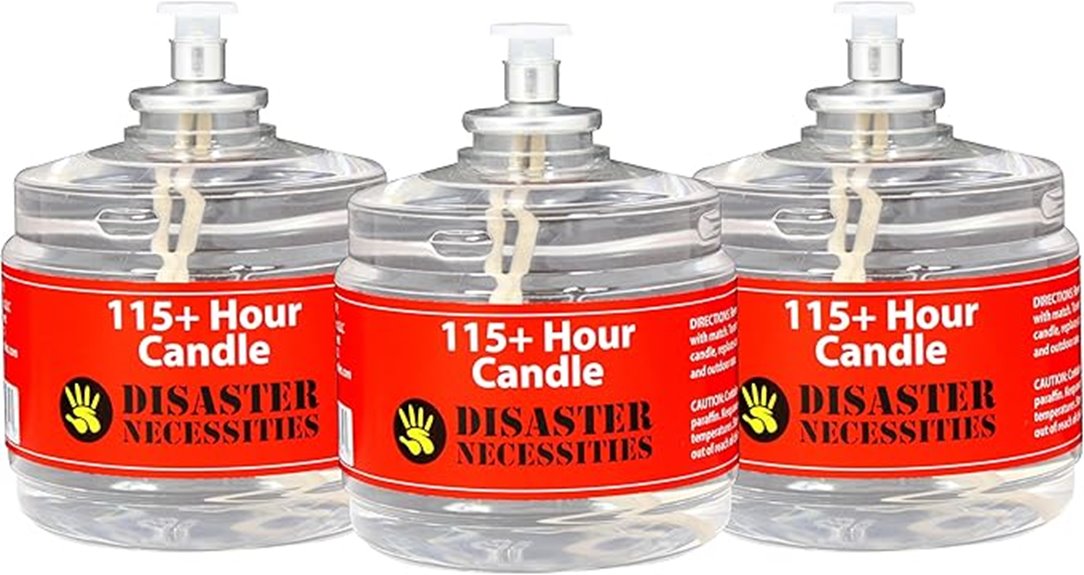 long lasting emergency candle set