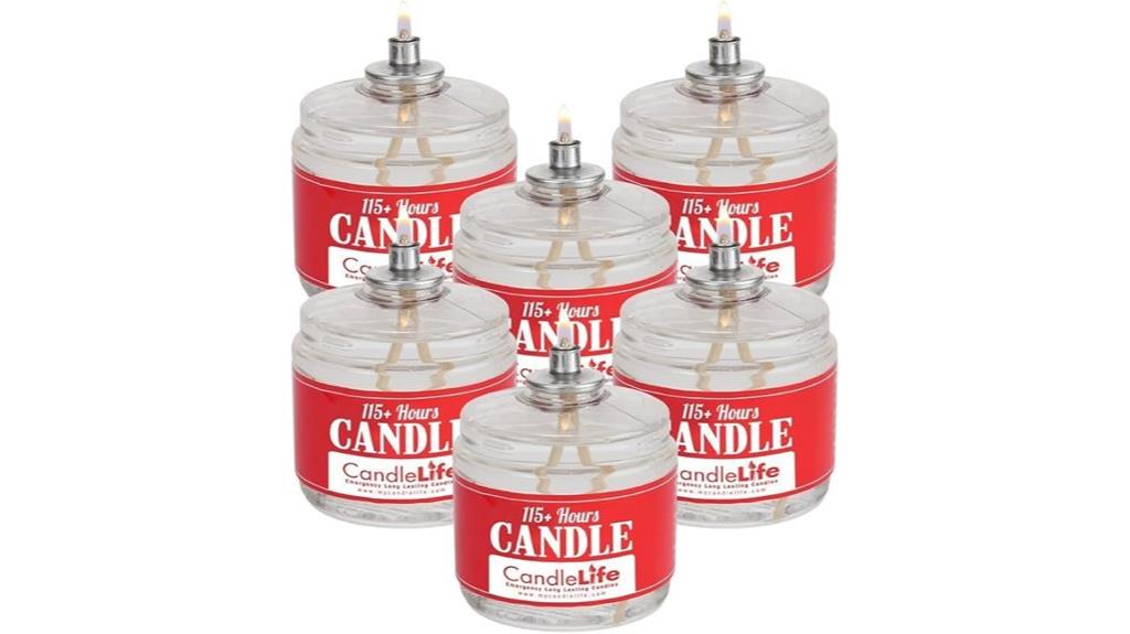 long lasting emergency candles