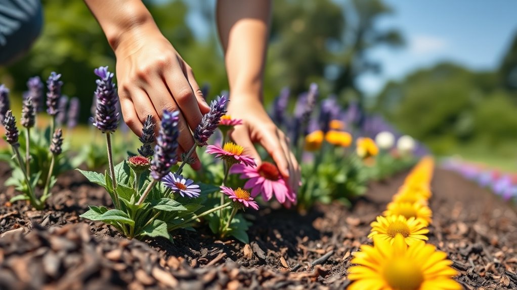 low maintenance layered perennial garden